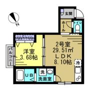 KH谷津の間取り画像