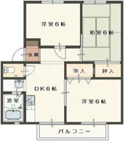 ハッピータウン高松 B棟の間取り画像