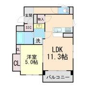 シャンヴィラージュ甲南山手駅前の間取り画像