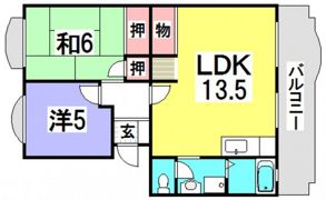 ハイネス井口の間取り画像