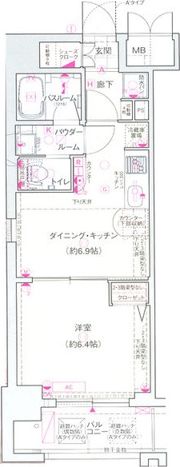 エステムコート心斎橋EASTIIラヴァンツァの間取り画像