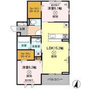 エクセレンス フジの間取り画像