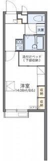 レオパレス稲荷町の間取り画像