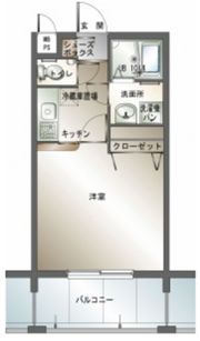 エンクレスト博多の間取り画像