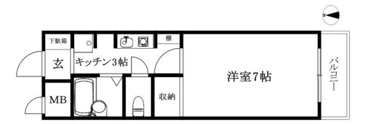 サンエイハイツ萱町の間取り画像