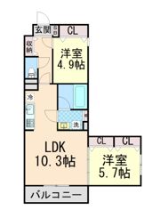 シェルメール住吉本町の間取り画像