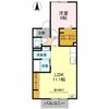 セジュール山室中部 Aの間取り画像