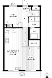 ベルヴィ新城の間取り画像