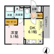 アンジュール高松Bの間取り画像