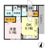 アンジュール高松Bの間取り画像
