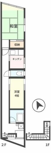 めぐみ薬局2階アパートの間取り画像