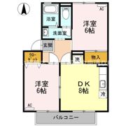 ベルコート B棟の間取り画像