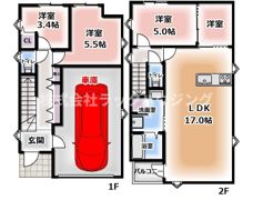 門真市小路町戸建の間取り画像