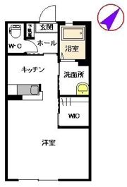 クレインフィールド月出 Aの間取り画像