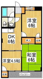 ロイヤルハイムカトーⅡの間取り画像