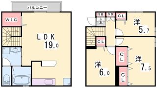 ラ・プロヴァンスG棟の間取り画像