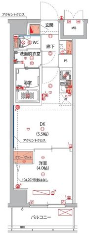 ハーモニーレジデンス東京大島ザ・ガーデンの間取り画像