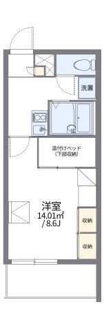 レオパレスユーアンドケイの間取り画像