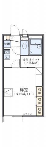 レオパレスイーストライト白井の間取り画像