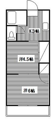 初美ハイツの間取り画像