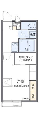 レオパレスウイングコートヤチヨの間取り画像