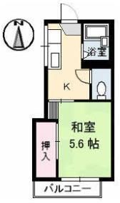 コーポKⅡの間取り画像