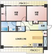 グリシーナの間取り画像