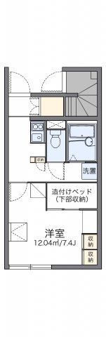 レオパレスメルベーユの間取り画像