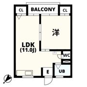 マンションなぎさの間取り画像