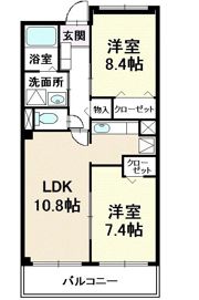 プラティーヌ パレの間取り画像