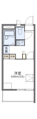 レオパレスfloraⅡの間取り画像