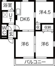 ハイツこぐれIII棟の間取り画像