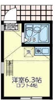 ユナイト浜町クリスピーナッツの間取り画像