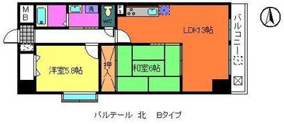 パルテール 北の間取り画像