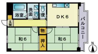 今宿ホワイトマンションの間取り画像