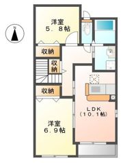 アーバングレイスの間取り画像