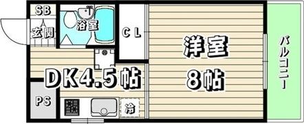 マノアハウス清住の間取り画像