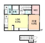 富山市向新庄町4丁目アパートB棟の間取り画像