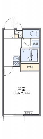 レオパレスアースリー生田の間取り画像