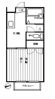 ホワイトハイツ渡辺の間取り画像