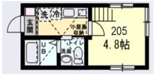 ベイルーム東白楽の間取り画像