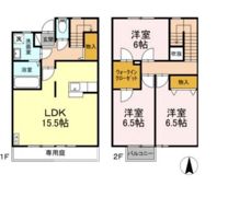 リースランド旭原 A棟の間取り画像