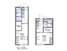 レオパレス宮本長栄の間取り画像