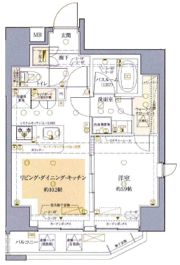 クレヴィスタ錦糸町の間取り画像