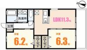 サンハイムB棟の間取り画像