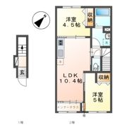 仮）日野市日野アパート新築工事の間取り画像