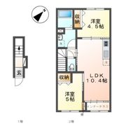 仮）日野市日野アパート新築工事の間取り画像