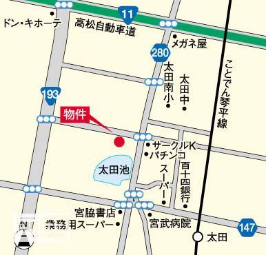 近くに施設あり