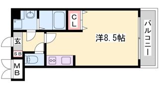 ラウル六甲道の間取り画像