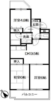 ロイヤル二俣川B棟の間取り画像